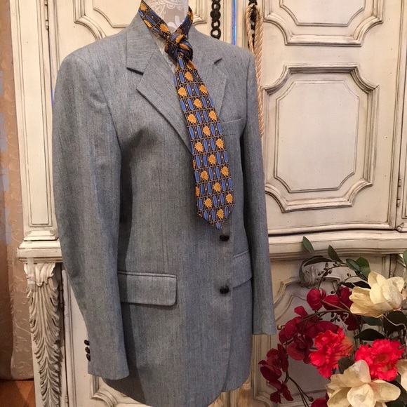PALM BEACH CLASSIC DRESS JACKET VTG USA MADE FINE WOOL DETAILSLIKE NEW SZ 42T